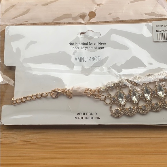 COPY - Rhinestone choker - Picture 3 of 3